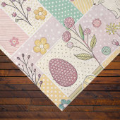 Paas Patchwork Pastel Konijnen Eieren en Gingham Tissuepapier