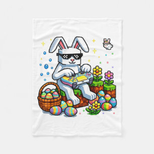 Paas Pixel Gamer Konijn Gaming Peuter Jongens Kind Fleece Deken
