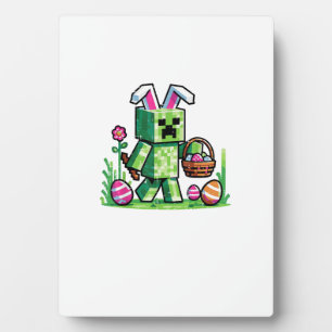 Paas Pixel Gaming Bunny Ei Jacht Jongens Kinderen  Fotoplaat