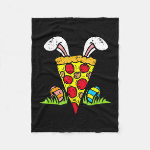 Paas Pizza Snee Bunny Oren Grappig Snack Eten Fo Fleece Deken