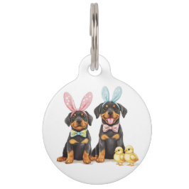 Paas Rottweiler Honden Bunny Ears Huisdierpenning