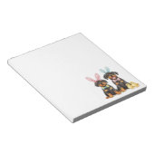 Paas Rottweiler Honden Bunny Ears Notitieblok (Schuin)