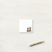 Paas Rottweiler Honden Bunny Ears Post-it® Notes (Op bureau)