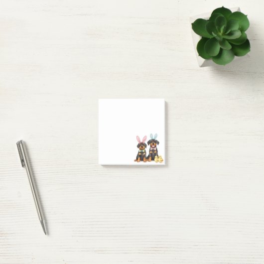 Paas Rottweiler Honden Bunny Ears Post-it® Notes (Kantoor)