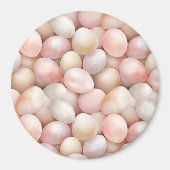 Paas Roze Perzik Eieren   Magneet (Voorkant)