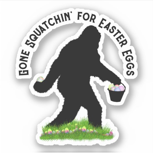 Paas Sasquatch  Sticker (Voorkant)