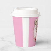 Paas Schattige Bloemen Bunny Luipaard Gift Papieren Bekers (Rechts)