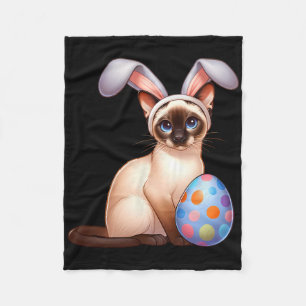 Paas Siamese Katten Huisdieren Konijnen Konijnen V Fleece Deken