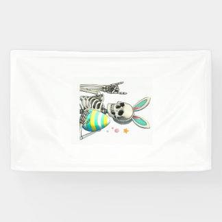 Paas Skelet Konijn Rots Hand Rocker Jongens Kinder Spandoek