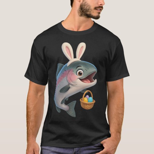 Paas Steelhead Zalm 1 T-shirt (Voorkant)