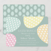 Paas Stippen Eieren Diner Brunch Familie Pastel Kaart (Voorkant / Achterkant)