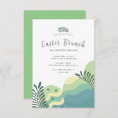 Paas tak en een Paaseierenjacht groen Bedankkaart (Voorkant / Achterkant)