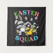 Paas Team Konijn Ei Kuiken Dab Crew Match Wandkleed (Voorkant)