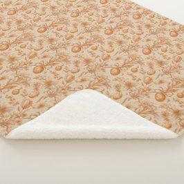 Paas Toile de Jouy Eieren en Tulpen Patroon Sherpa Deken