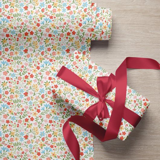 Paas Tuin Bloemen Cadeaupapier