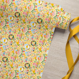 Paas Tuin Geel Inpakpapier