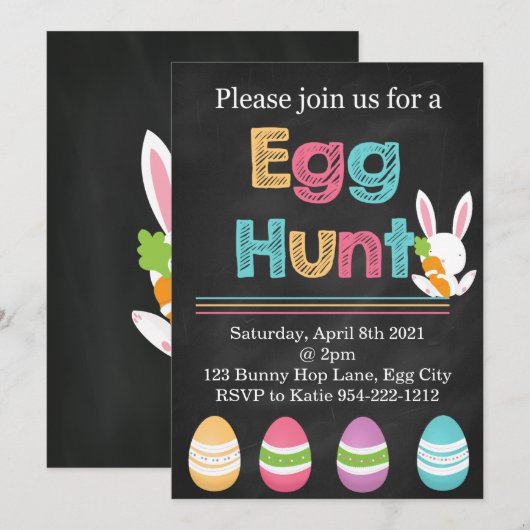 Paas Uitnodiging (Voorkant / Achterkant)