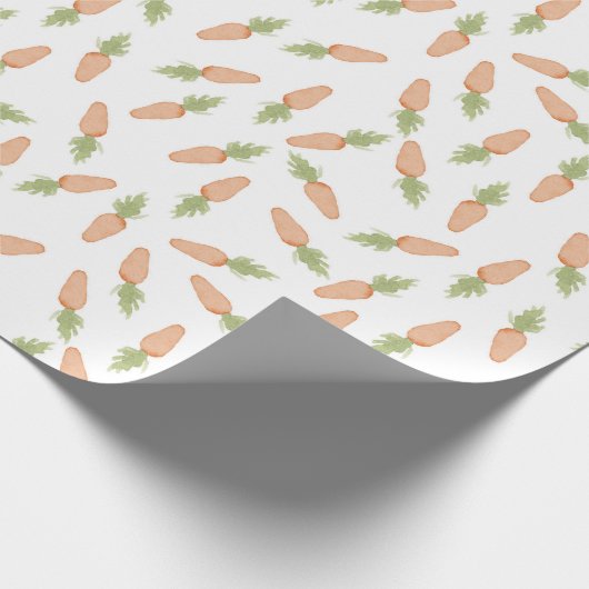 Paas Waterverf Wortel Wrapping Paper Cadeaupapier (Hoek)