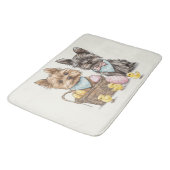 Paas Yorkshire Terrier Honden Badmat (Gekanteld)