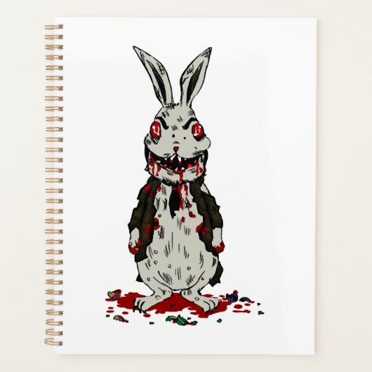 Paas Zombie Konijn Halloween Konijn Planner (Voorkant)