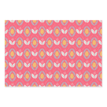 Paasachtige patroonschaafeieren en -bloemen