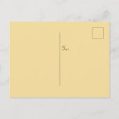  paasbaby's en Bunny Rabbits Cute Yellow Briefkaart (Achterkant)