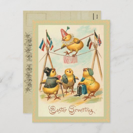  paasbakje Briefkaart (Voorkant / Achterkant)
