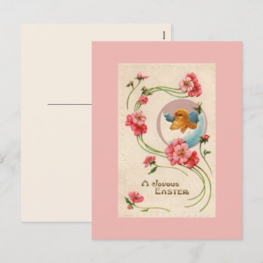  paasbakje Briefkaart (Voorkant / Achterkant)