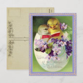 paasbakje Briefkaart (Voorkant / Achterkant)