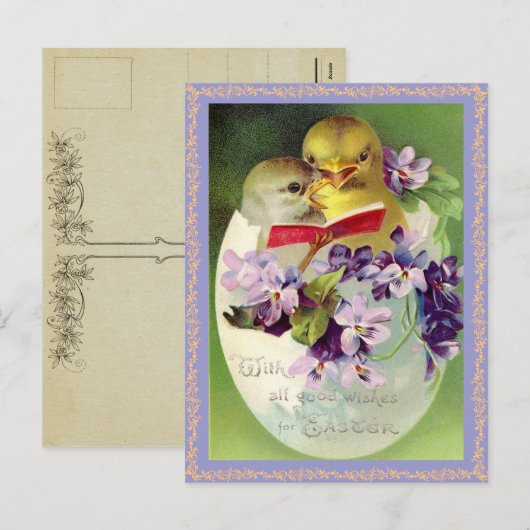  paasbakje Briefkaart (Voorkant / Achterkant)