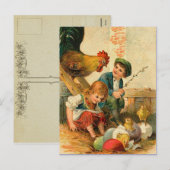  paasbakje Briefkaart (Voorkant / Achterkant)