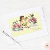  paasbakken en eieren rechthoekige sticker (Envelop)