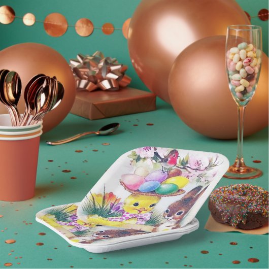  paasbakkerij papieren bordje (Multi)