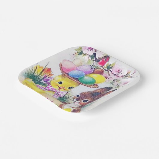  paasbakkerij papieren bordje (Gebogen)