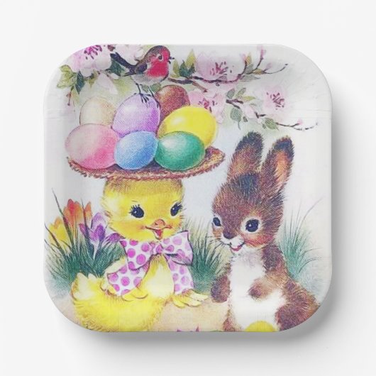 paasbakkerij papieren bordje (Voorkant)