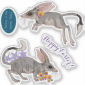 Paasbakkersbloemen Sticker (Voorkant)