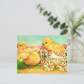 paasbakstenen voor het vervoer van houtbloemen briefkaart (Staand voorkant)