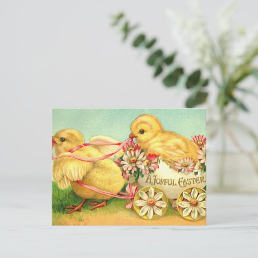  paasbakstenen voor het vervoer van houtbloemen briefkaart (Staand voorkant)