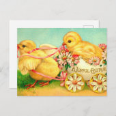 paasbakstenen voor het vervoer van houtbloemen briefkaart (Voorkant / Achterkant)