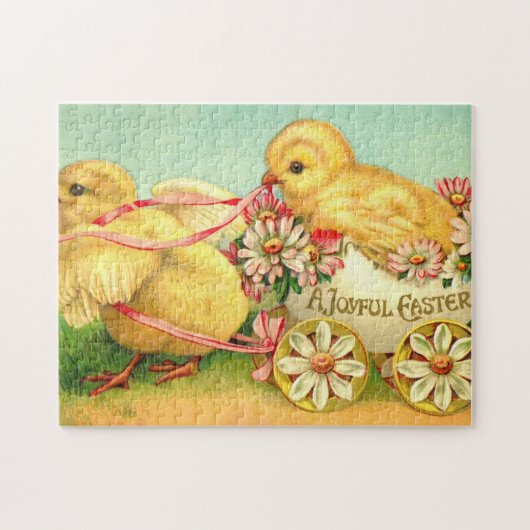  paasbakstenen voor het vervoer van houtbloemen legpuzzel (Horizontaal)