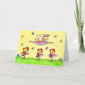 Paasballet wenskaart van Nicole Janes Kaart (Voorkant)