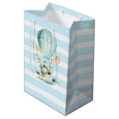 Paasballon en lentbloemen voor warme lucht medium cadeauzakje (Achterkant Gekanteld)