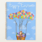 Paasballonmand met kleurrijke eieren planner (Voorkant)
