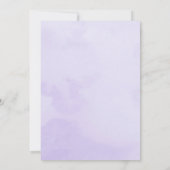 Paasbaptisme Paarse Floral Waterverf mooi Kaart (Achterkant)