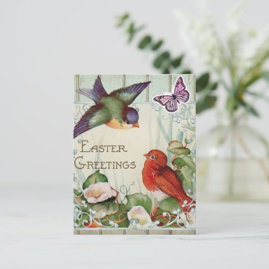 paasbegroeting briefkaart (Staand voorkant)