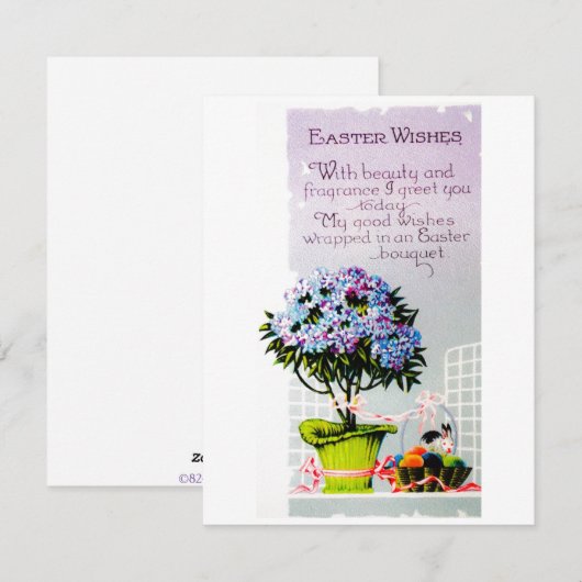 paasbegroeting feestdagenkaart (Voorkant / Achterkant)