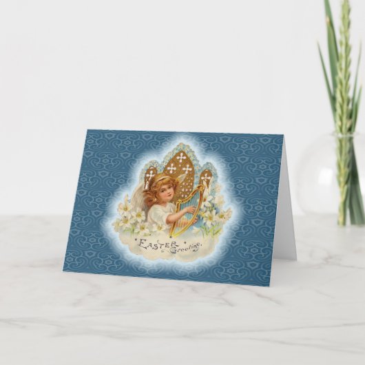  paasbegroetingen Angel Feestdagen Kaart (Voorkant)