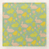 Paasbehangpapier Glazen Onderzetter (Voorkant)