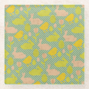 Paasbehangpapier Glazen Onderzetter