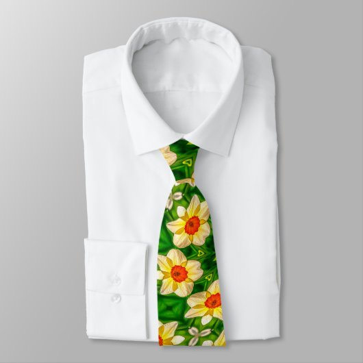 Paasbel Bloemen Patroon Stropdas (Gebonden)